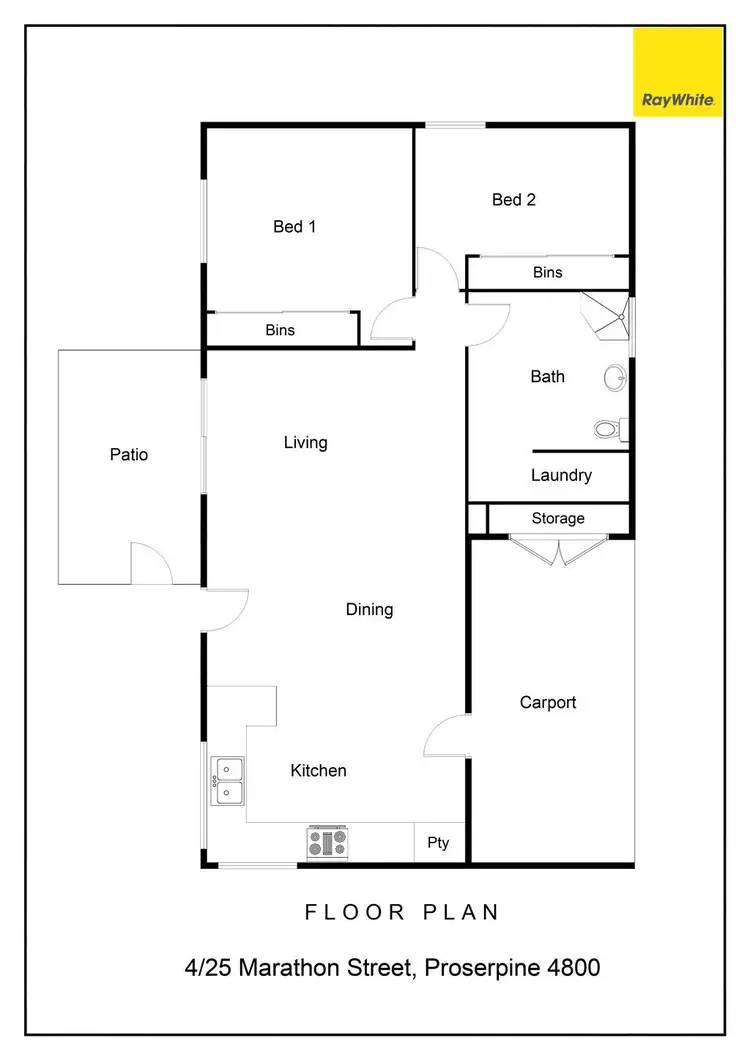 Floorplan of Homely house listing, 4/25 Marathon Street, Proserpine QLD 4800