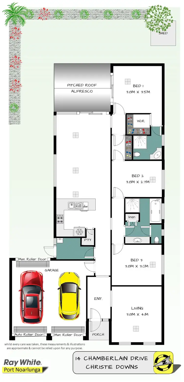 Floorplan of Homely house listing, 14 Chamberlain Drive, Christie Downs SA 5164