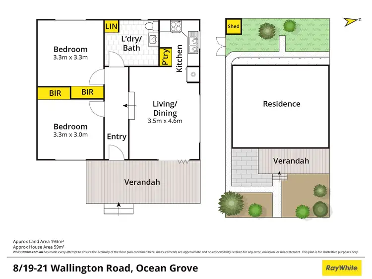 Floorplan of Homely unit listing, 6&8/19-21 Wallington Road, Ocean Grove VIC 3226