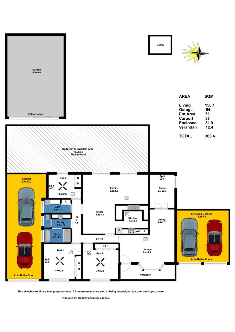 Floorplan of Homely house listing, 14 Cherrytree Crescent, Blakeview SA 5114