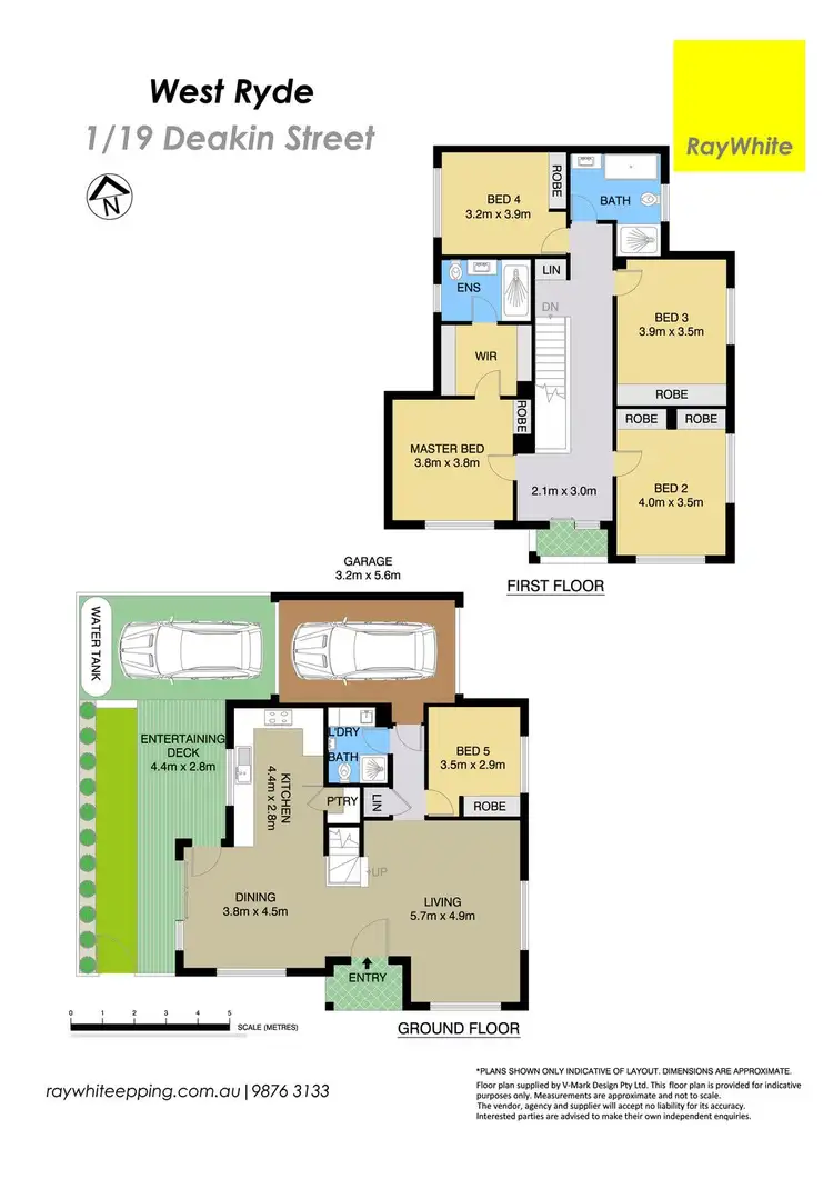 Floorplan of Homely townhouse listing, 1/19 Deakin Street, West Ryde NSW 2114