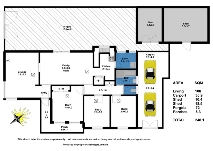 Floorplan of Homely house listing, 16 McDonnell Terrace, Evanston Gardens SA 5116