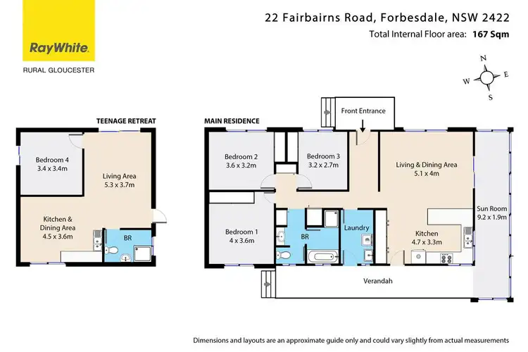 Floorplan of Homely rural property listing, 22 Fairbairns Road, Gloucester NSW 2422