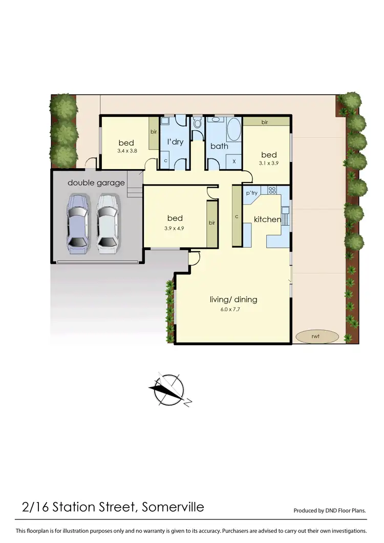 Floorplan of Homely unit listing, 2/16 Station Street, Somerville VIC 3912