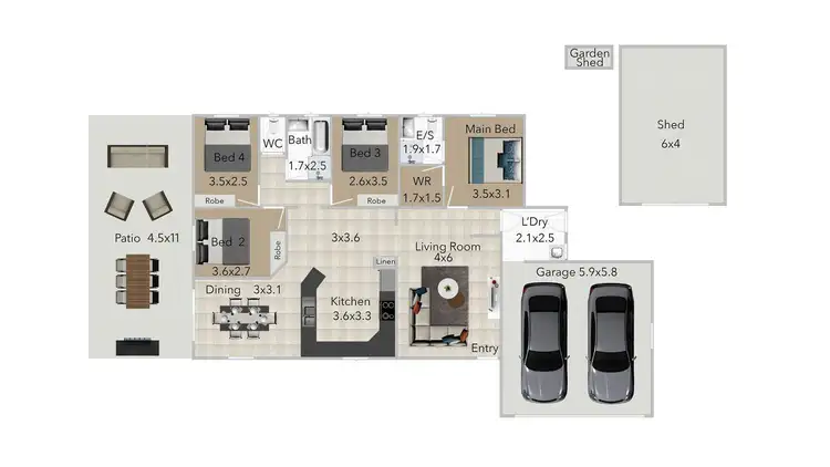 Floorplan of Homely house listing, 14 Isabella Street, Collingwood Park QLD 4301