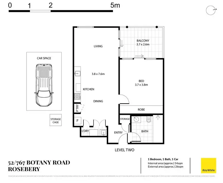 Floorplan of Homely apartment listing, 52/767 Botany Road, Rosebery NSW 2018