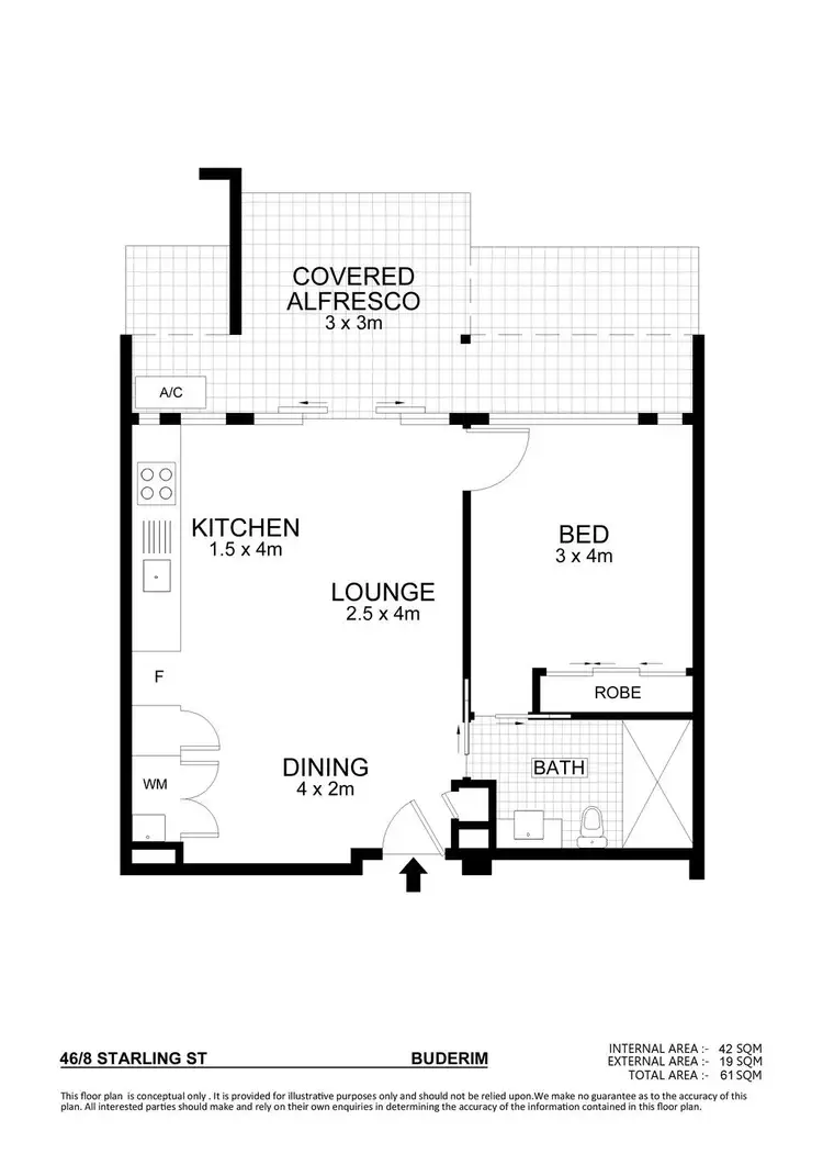 Floorplan of Homely unit listing, 46/8 Starling Street, Buderim QLD 4556
