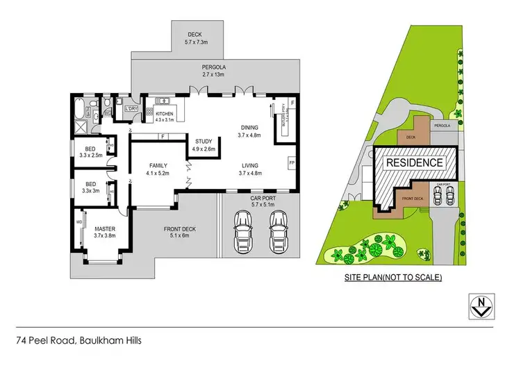 Floorplan of Homely house listing, 74 Peel Road, Baulkham Hills NSW 2153