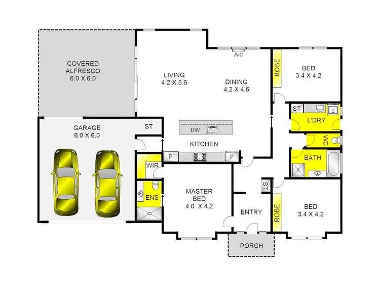 Floorplan of Homely house listing, 8 Wheat Court, Lara VIC 3212