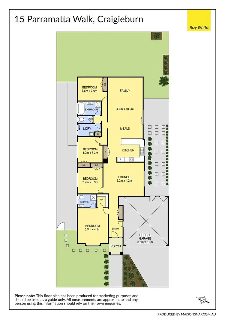 Floorplan of Homely house listing, 15 Parramatta Walk, Craigieburn VIC 3064