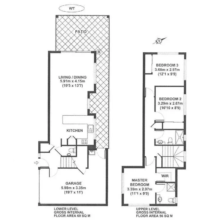 Floorplan of Homely townhouse listing, 3/51 Horatio Street, Annerley QLD 4103