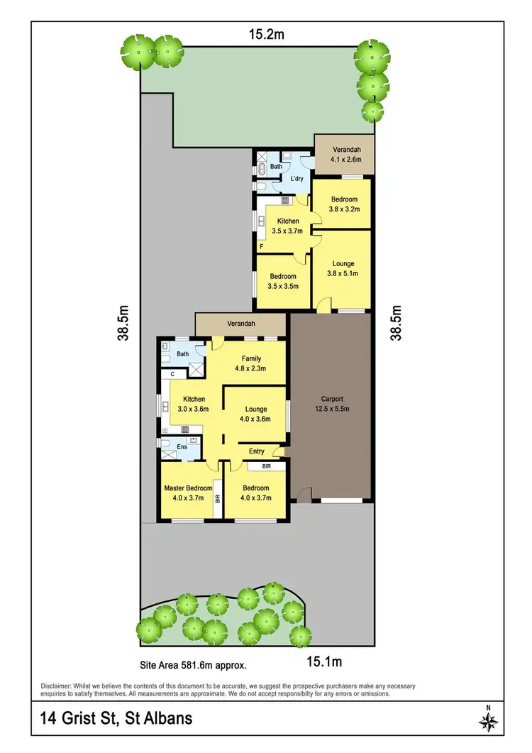 Floorplan of Homely house listing, 14 Grist Street, St Albans VIC 3021