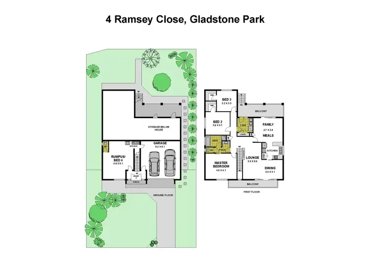 Floorplan of Homely house listing, 4 Ramsey Close, Gladstone Park VIC 3043