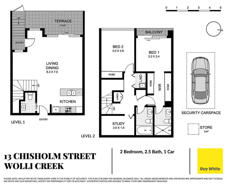 Floorplan of Homely apartment listing, 13 Chisholm Street, Wolli Creek NSW 2205