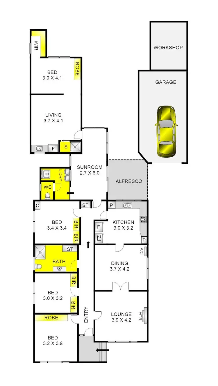 Floorplan of Homely house listing, 57 Roseneath Street, North Geelong VIC 3215