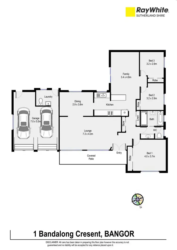 Floorplan of Homely house listing, 1 Bandalong Crescent, Bangor NSW 2234
