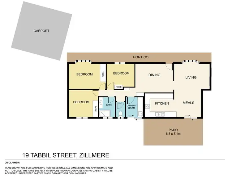 Floorplan of Homely house listing, 19 Tabbil Street, Zillmere QLD 4034