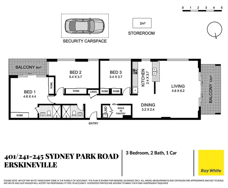 Floorplan of Homely apartment listing, 401/241-245 Sydney Park Road, Erskineville NSW 2043