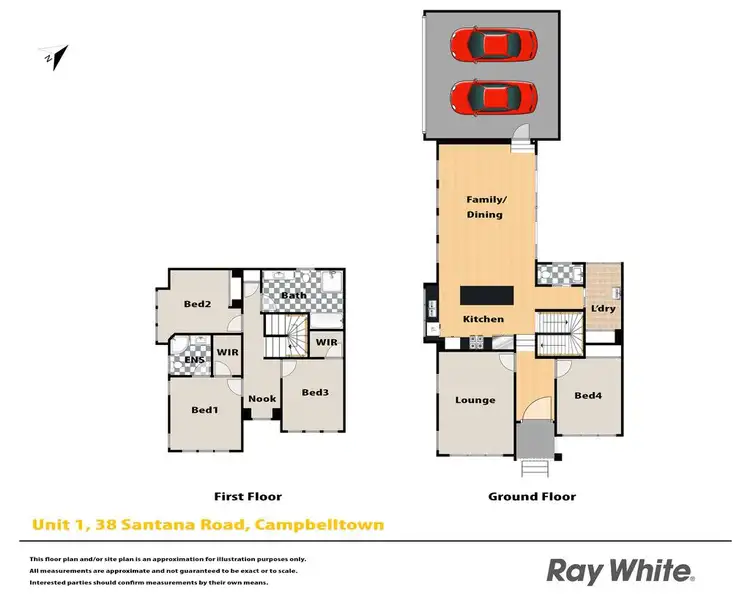 Floorplan of Homely house listing, 1/38 Santana Road, Campbelltown NSW 2560