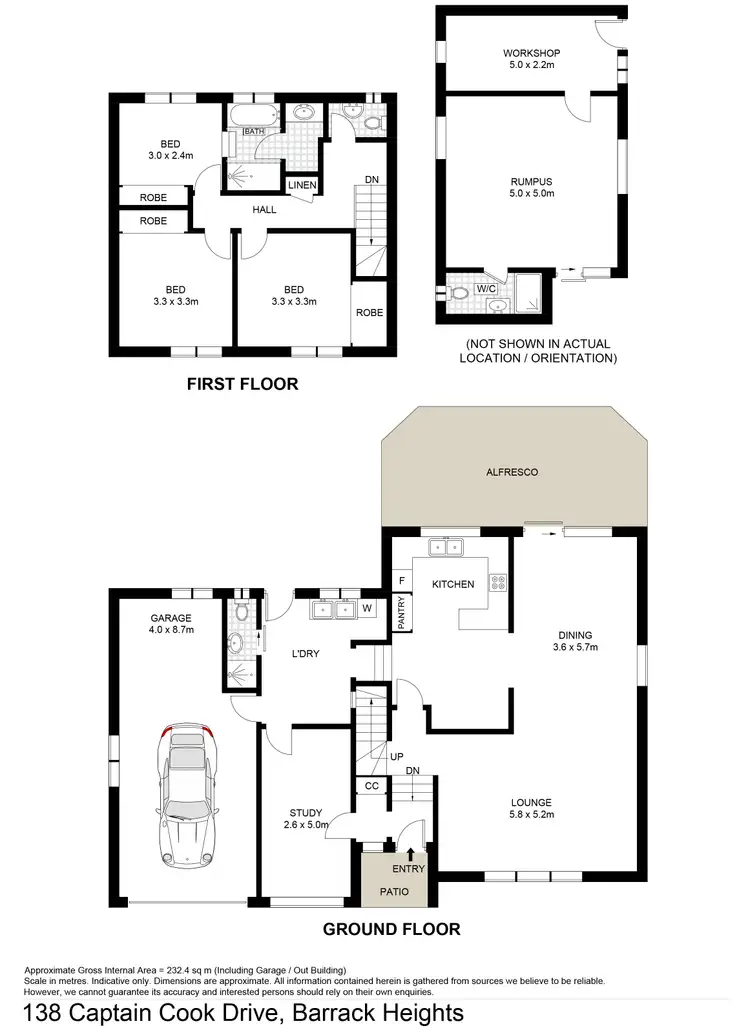 Floorplan of Homely house listing, 138 Captain Cook Drive, Barrack Heights NSW 2528