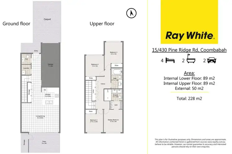 Floorplan of Homely semi-detached listing, 15/430 Pine Ridge Road, Coombabah QLD 4216