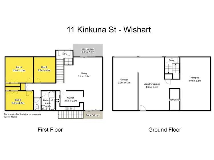 Floorplan of Homely house listing, 11 Kinkuna Street, Wishart QLD 4122
