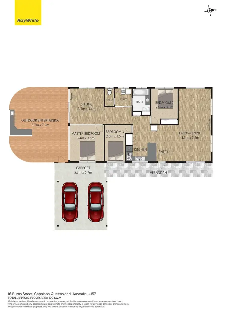 Floorplan of Homely house listing, 16 Burns Street, Capalaba QLD 4157