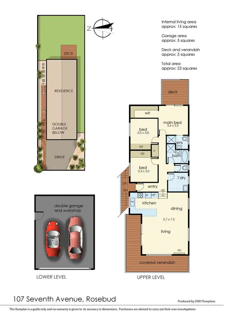 Floorplan of Homely house listing, 107 Seventh Avenue, Rosebud VIC 3939