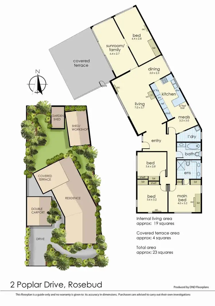 Floorplan of Homely house listing, 2 Poplar Drive, Rosebud VIC 3939
