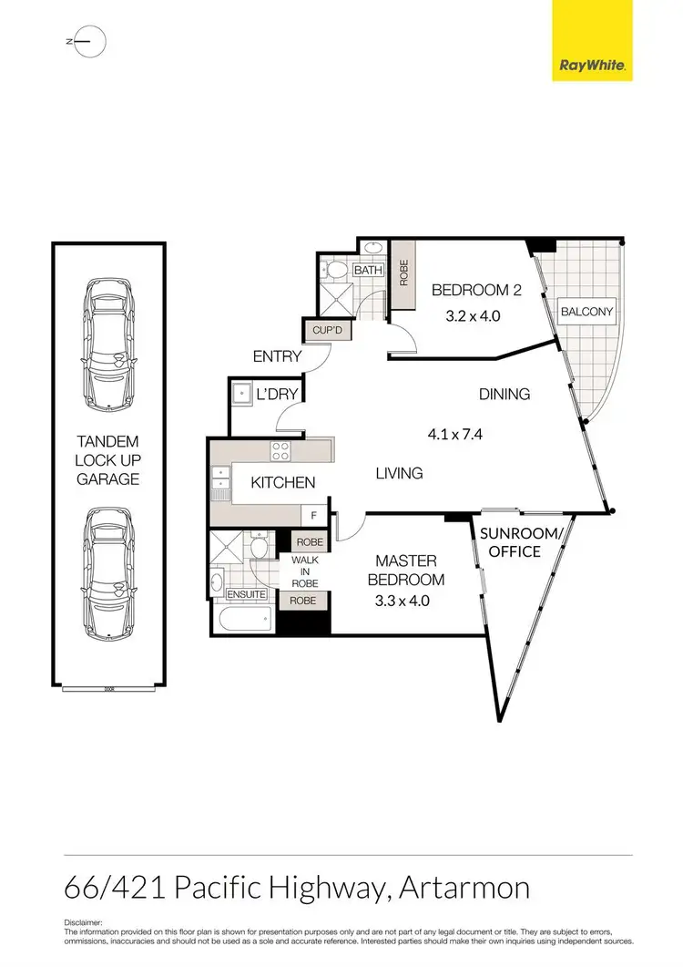 Floorplan of Homely unit listing, 66/421-473 Pacific Highway, Artarmon NSW 2064