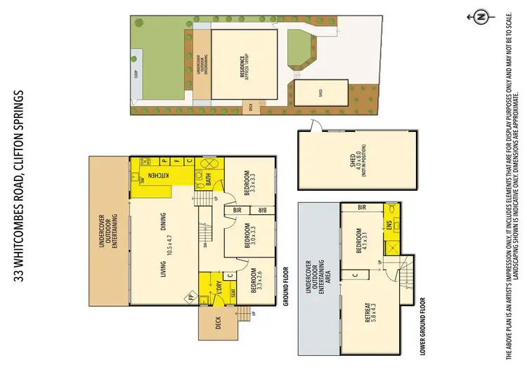 Floorplan of Homely house listing, 33 Whitcombes Road, Clifton Springs VIC 3222