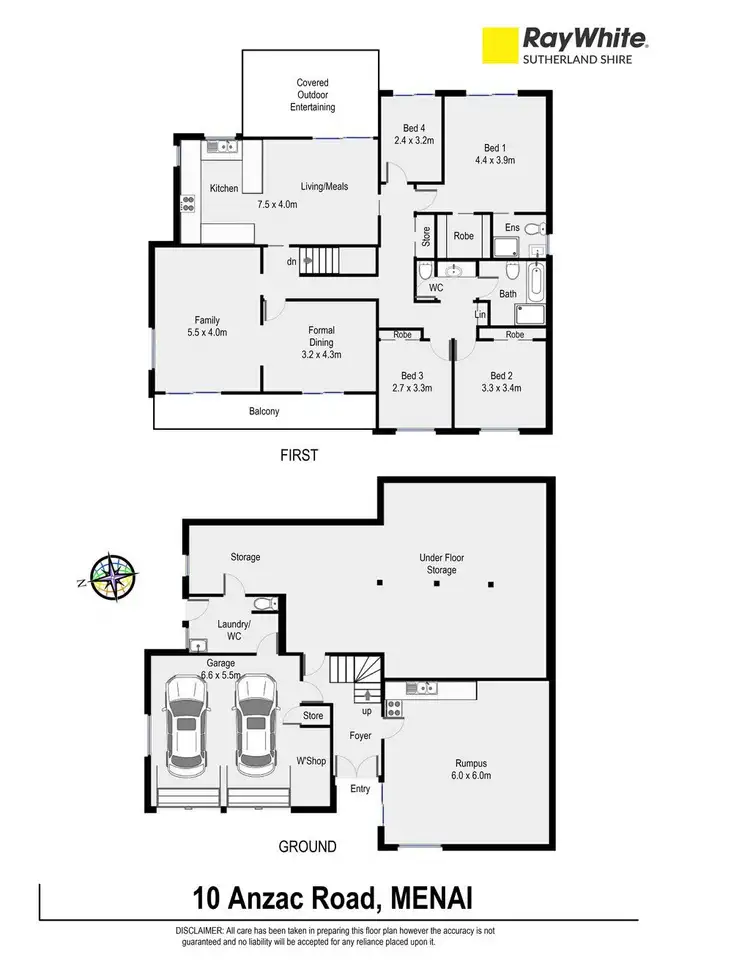 Floorplan of Homely house listing, 10 Anzac Road, Bangor NSW 2234