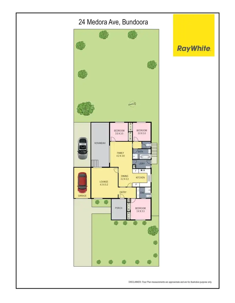 Floorplan of Homely house listing, 24 Medora Avenue, Bundoora VIC 3083