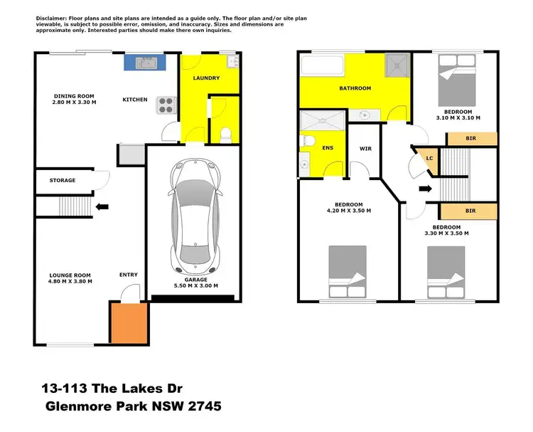 Floorplan of Homely house listing, 13/113 The Lakes Drive, Glenmore Park NSW 2745