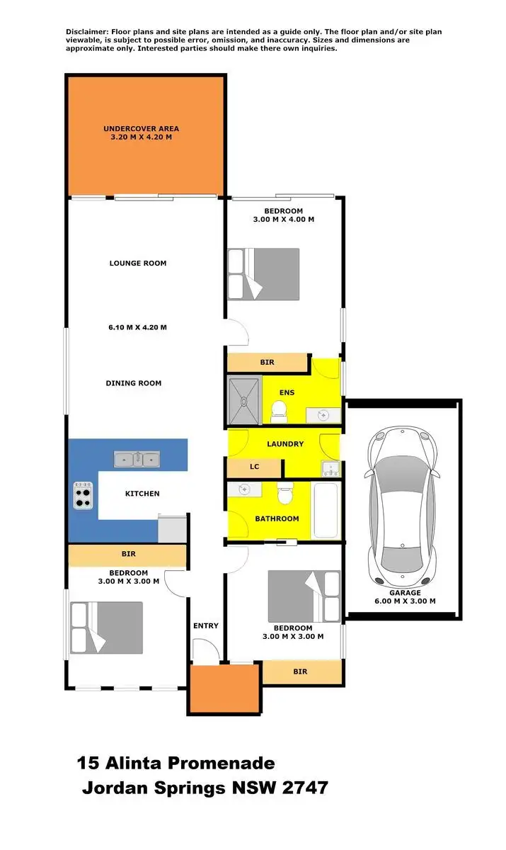 Floorplan of Homely house listing, 15 Alinta Promenade, Jordan Springs NSW 2747