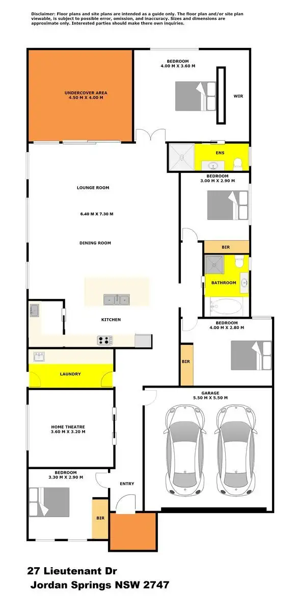 Floorplan of Homely house listing, 27 Lieutenant Street, Jordan Springs NSW 2747