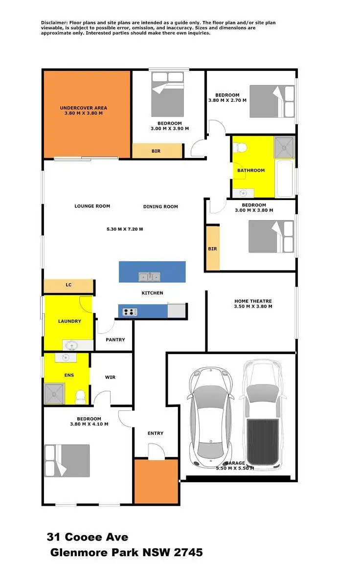 Floorplan of Homely house listing, 31 Cooee Avenue, Glenmore Park NSW 2745