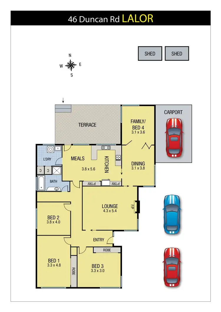 Floorplan of Homely house listing, 46 Duncan Road, Lalor VIC 3075