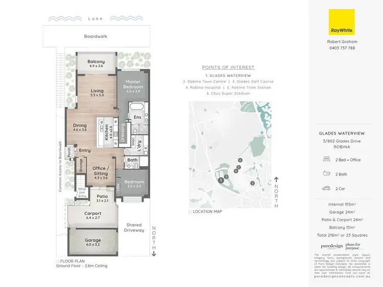 Floorplan of Homely apartment listing, 3/802 Glades Drive, Robina QLD 4226