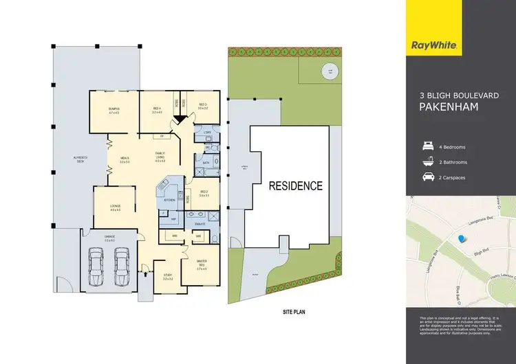 Floorplan of Homely house listing, 3 Bligh Boulevard, Pakenham VIC 3810