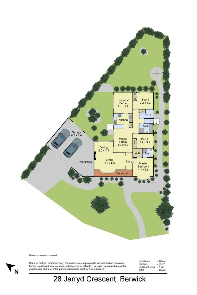 Floorplan of Homely house listing, 28 Jarryd Crescent, Berwick VIC 3806
