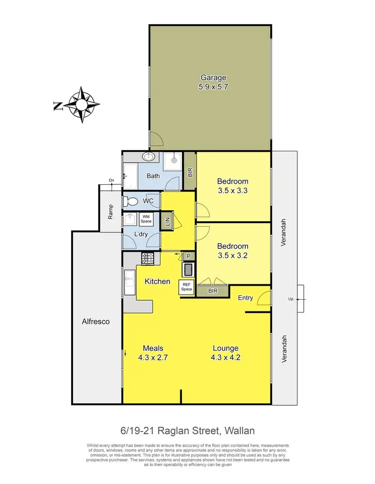 Floorplan of Homely unit listing, 6/19-21 Raglan Street, Wallan VIC 3756