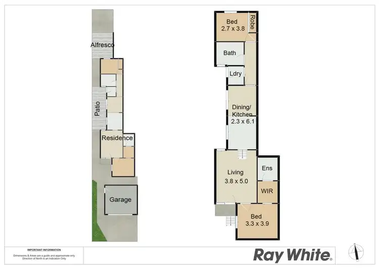 Floorplan of Homely unit listing, Unit 1/118 Michael Street, Jesmond NSW 2299