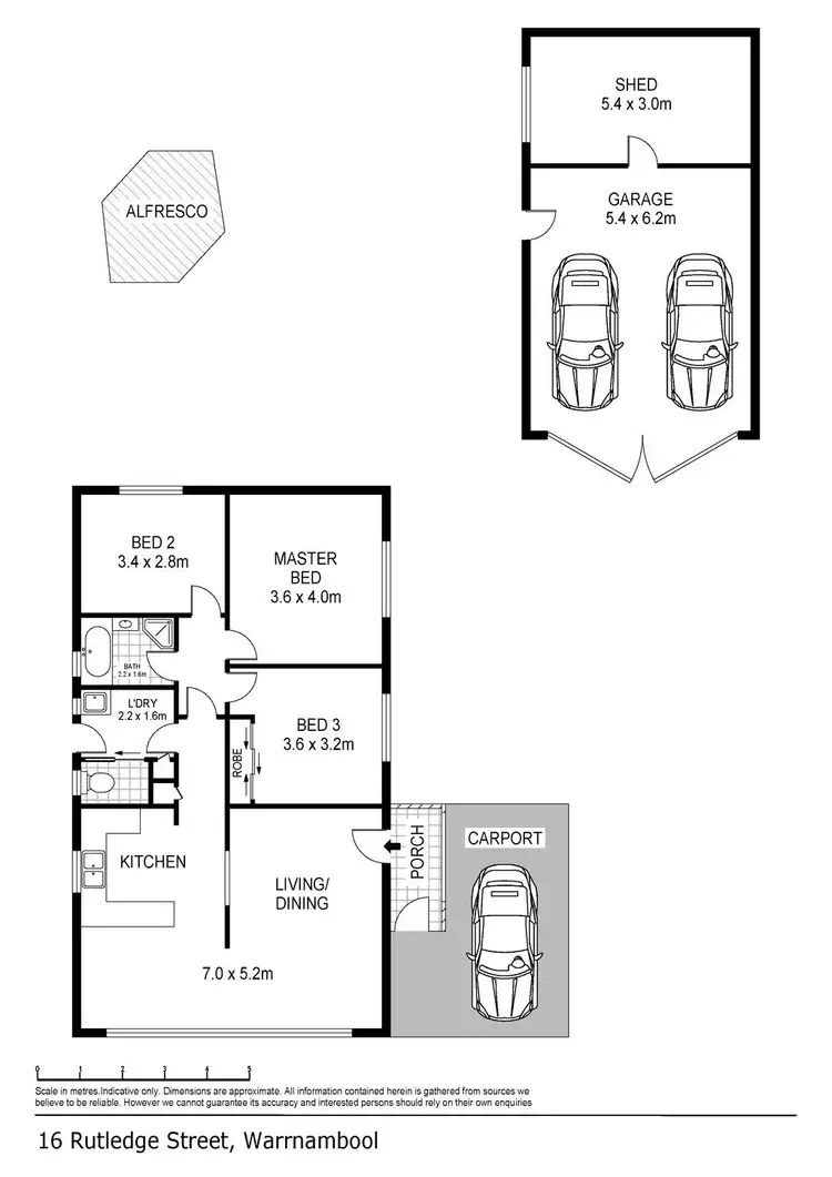 Floorplan of Homely house listing, 16 Rutledge Street, Warrnambool VIC 3280