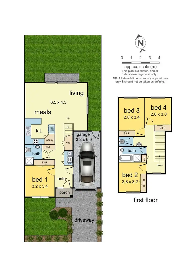 Floorplan of Homely townhouse listing, 23 Bayview Avenue, Clayton VIC 3168