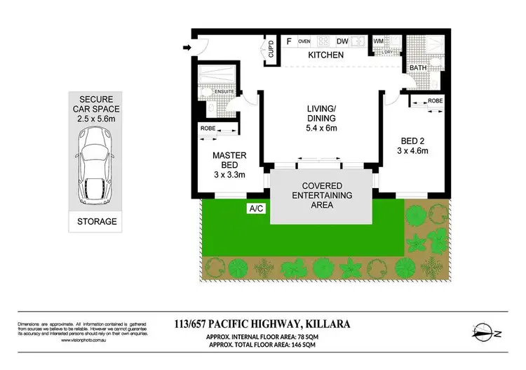 Floorplan of Homely apartment listing, 113/657 Pacific Highway, Killara NSW 2071