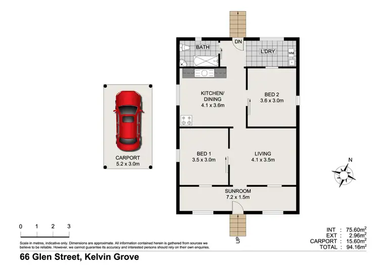 Floorplan of Homely house listing, 66 Glen Street, Kelvin Grove QLD 4059