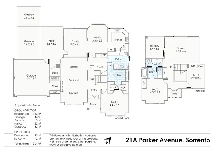 Floorplan of Homely house listing, 21A Parker Avenue, Sorrento WA 6020