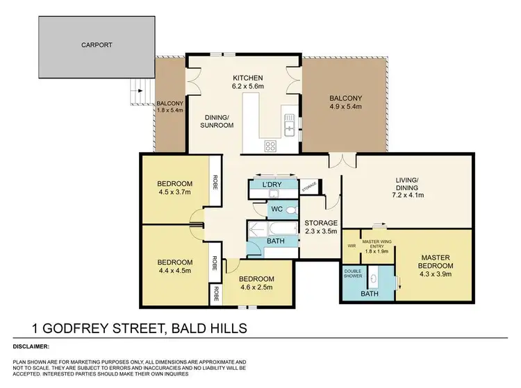 Floorplan of Homely house listing, 1 Godfrey Street, Bald Hills QLD 4036