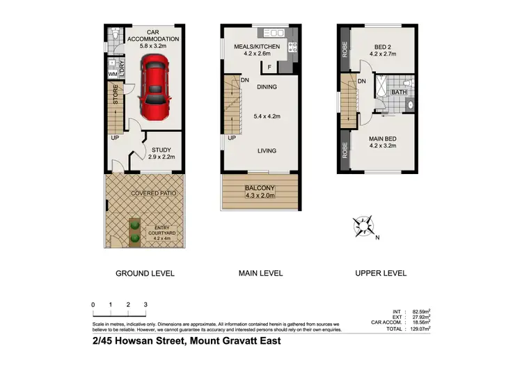 Floorplan of Homely townhouse listing, 2/45 Howsan Street, Mount Gravatt East QLD 4122